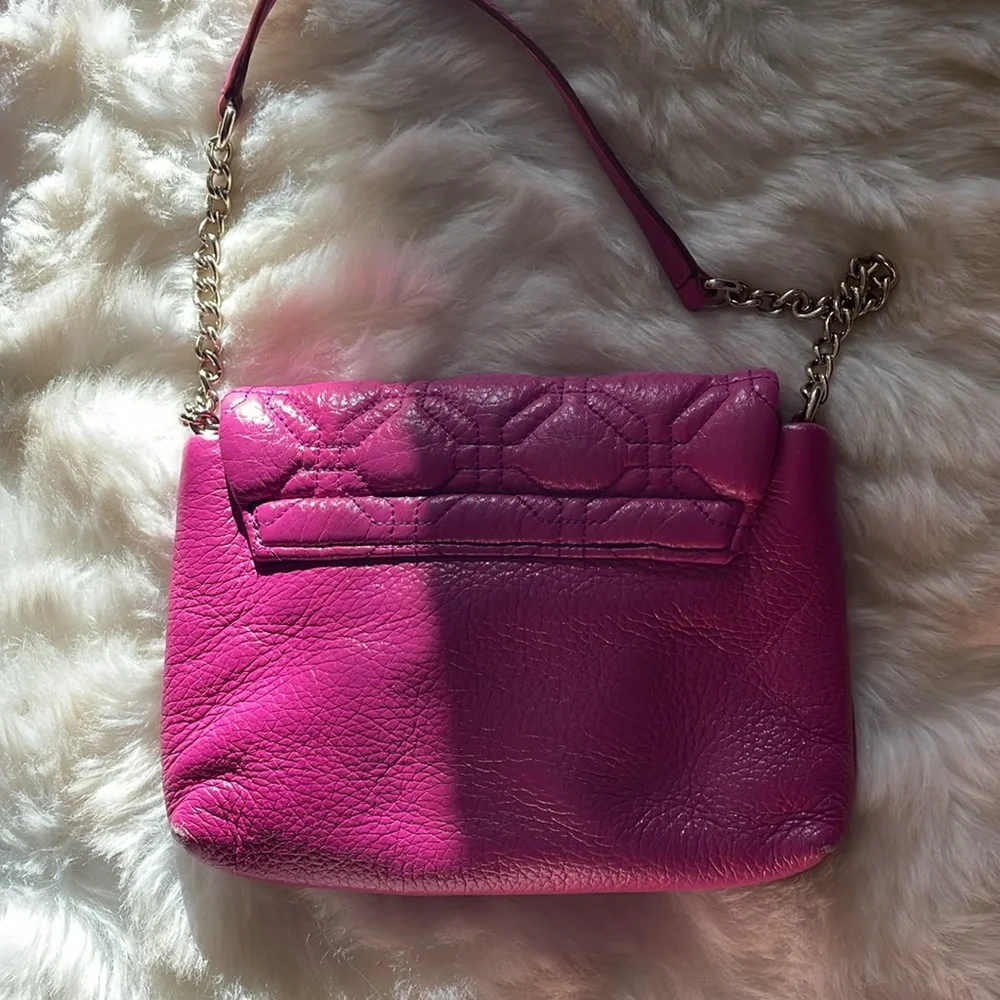 Kate Spade purse bag handbag Naomi Astor Court Red Plum pink gold vintage Y2K